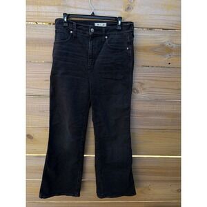 Madewell 11 High Rise Flare Jeans Black 29P Petite Denim Pants Fair Trade
